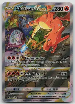 Pokemon TCG Charizard VSTAR Black Star Promo SWSH262 Holo Card NM Condition - Image 1