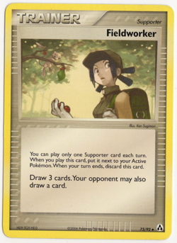 Fieldworker 73/92 Legend Maker TRAINER Pokemon Card - Image 1