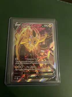 Jolteon v SWSH183 Pokemon TCG Sword & Shield Holo Black Star Promo Card - Image 1