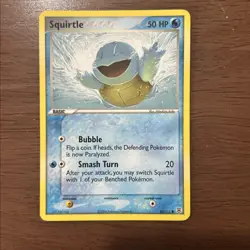 Pokemon Squirtle TCG EX FireRed & LeafGreen Card 83/112 Regular Common - Image 1