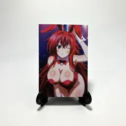 High School DxD Rias Gremory Sexy Lewd Bunny Girl Anime Waifu Goddess Art Card - Image 2