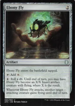 MTG Ebony Fly (60) | NM | Adv. Forgotten Realms {AFC} - Image 1