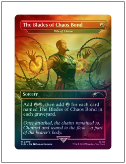 1x The Blades of Chaos Bond - Rite of Flame, Foil God of War Secret Lair, MTG NM - Image 1
