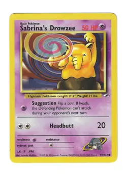 Pokemon - Sabrina's Drowzee - 92/132 - 2000 Gym Heroes [Vintage] - Image 1