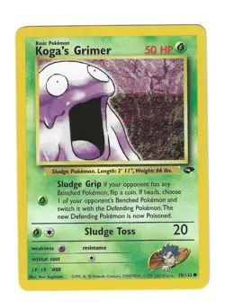 Koga's Grimer 78/132 - Pokemon Gym Challenge - Common - LP - Image 1