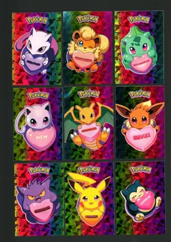 Cracked Ice* RAINBOW HOLO *Electric Pikachu CARDS- 9 CARD LOT* POKEMON - Image 1