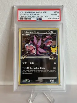 Pokemon Celebrations Hydreigon Black Star Promo SWSH138 PSA 8 NM-MT Fresh Grade - Image 1