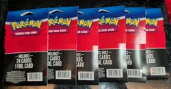 Pokemon TCG Pack with 1 Foil Card Guaranteed 25 Cards Per Pack Sealed Lot of 6 - Image 2