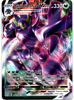 Pokemon TCG Grimmsnarl VMAX 115/189 Darkness Ablaze Full Art Holo Rare Near Mint - Image 1