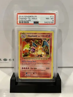 2016 POKEMON XY EVOLUTIONS #11 CHARIZARD-HOLO PSA 8 - Image 1
