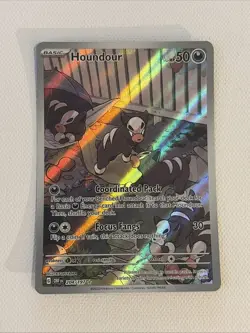 Pokemon TCG Houndour 204/197 SV03: Obsidian Flames Full Art Nintendo 2023 NM - Image 1