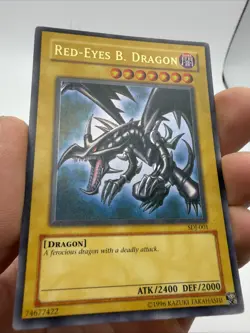 Yugioh Red-Eyes B. Dragon SDJ-001 Ultra Rare LP - Image 2