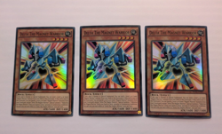 3 x RATE-EN097 Delta The Magnet Warrior - Super Rare - 1st Ed - Yugioh Playset - Image 1