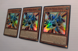3 x RATE-EN097 Delta The Magnet Warrior - Super Rare - 1st Ed - Yugioh Playset - Image 2