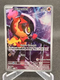 Pokemon TCG Charcadet 022 - Pokemon Center Exclusive Promo 22 Phantasmal Flames - Image 1