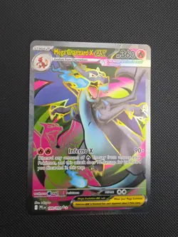 Pokemon TCG Mega Charizard X EX 109/094 Ultra Rare Phantasmal Flames NM - Image 1