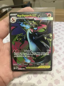 Mega Charizard X Ex 109/094 Full Art Ultra Rare Phantasmal Flames Pokemon TCG NM - Image 1