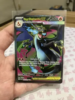 Mega Charizard X Ex 109/094 Full Art Ultra Rare Phantasmal Flames Pokemon TCG NM - Image 1