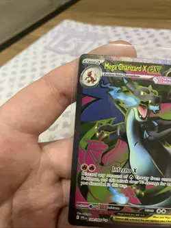 Mega Charizard X Ex 109/094 Full Art Ultra Rare Phantasmal Flames Pokemon TCG NM - Image 5