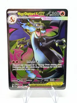 Mega Charizard X ex 109/094 Ultra Rare Phantasmal Flames Pokemon Card TCG NM - Image 1