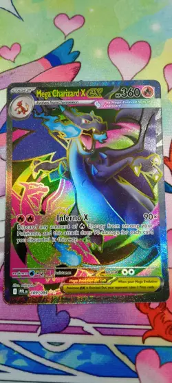 Pokemon TCG Mega Charizard X ex 109/094 Phantasmal Flames Full Art Ultra Rare NM - Image 1