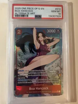 One Piece Boa Hancock OP12-014 SR Alt Art Legacy of the Master English PSA 10 - Image 1