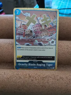 NM Gravity Blade Raging Tiger OP06-058 R | Wings of The Captain | One Piece TCG - Image 1