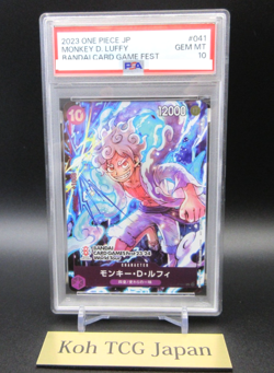 PSA 10 Luffy P-041 BANDAI CARD GAME Fest 23-24 World Tour Promo ONE PIECE Card - Image 4