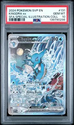 2024 POKEMON SVP PROMO SPECIAL ILLUSTRATION COLLECTION #131 KINGDRA EX PSA 10 - Image 1