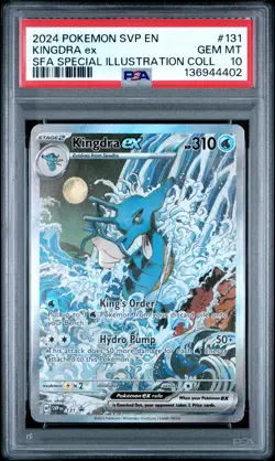 2024 POKEMON SVP PROMO SPECIAL ILLUSTRATION COLLECTION #131 KINGDRA EX PSA 10 - Image 1