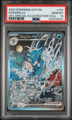 2024 POKEMON SVP SPECIAL ILLUSTRATION COLLECTION PROMO #131 KINGDRA EX PSA 10 - Image 1