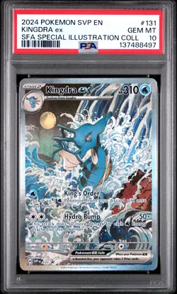 2024 POKEMON SVP PROMO SPECIAL ILLUSTRATION COLLECTION #131 KINGDRA EX PSA 10 - Image 1