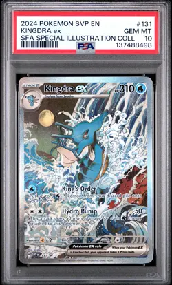 2024 POKEMON SVP PROMO SPECIAL ILLUSTRATION COLLECTION #131 KINGDRA EX PSA 10 - Image 1