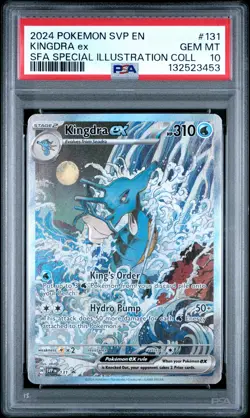 2024 POKEMON SVP PROMO SPECIAL ILLUSTRATION COLLECTION #131 KINGDRA EX PSA 10 - Image 1