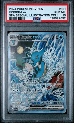 2024 POKEMON SVP PROMO SPECIAL ILLUSTRATION COLLECTION #131 KINGDRA EX PSA 10 - Image 1