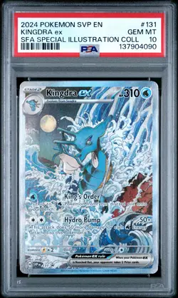 2024 POKEMON SVP SPECIAL ILLUSTRATION COLLECTION PROMO #131 KINGDRA EX PSA 10 - Image 1
