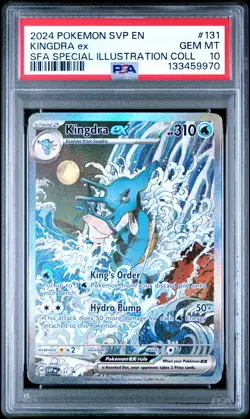 2024 POKEMON SVP SPECIAL ILLUSTRATION COLLECTION PROMO #131 KINGDRA EX PSA 10 - Image 1
