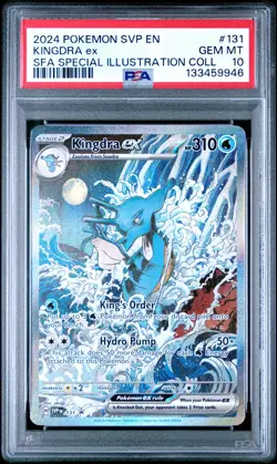 2024 POKEMON SVP SPECIAL ILLUSTRATION COLLECTION PROMO #131 KINGDRA EX PSA 10 - Image 1
