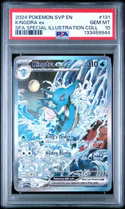 2024 POKEMON SVP SPECIAL ILLUSTRATION COLLECTION PROMO #131 KINGDRA EX PSA 10 - Image 1