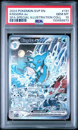 2024 POKEMON SVP SPECIAL ILLUSTRATION COLLECTION PROMO #131 KINGDRA EX PSA 10 - Image 1