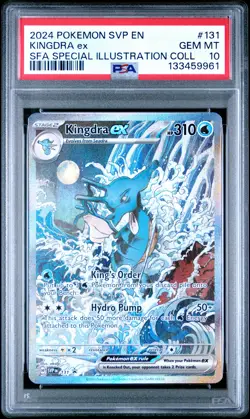 2024 POKEMON SVP SPECIAL ILLUSTRATION COLLECTION PROMO #131 KINGDRA EX PSA 10 - Image 1