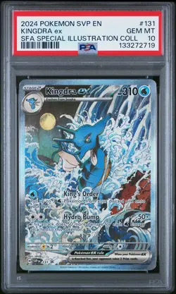 2024 POKEMON SVP SPECIAL ILLUSTRATION COLLECTION PROMO #131 KINGDRA EX PSA 10 - Image 1
