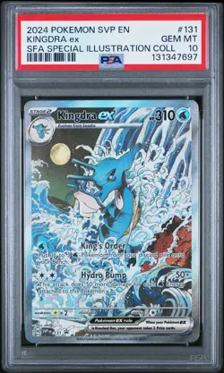 2024 POKEMON SVP PROMO SPECIAL ILLUSTRATION COLLECTION #131 KINGDRA EX PSA 10 - Image 1