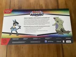 Pokemon TCG SV Prismatic Evolutions Lucario EX & Tyranitar EX Premium Collection - Image 2