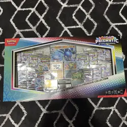 Pokemon TCG SV Prismatic Evolutions Lucario EX & Tyranitar EX Premium Collection - Image 1
