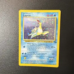 Pokemon TCG Lapras 10/62 Fossil Set Unlimited 1999 Holo Rare VTG WOTC - Image 1
