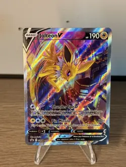 Jolteon V SWSH 183 Pokemon TCG Sword & Shield Star Promo Card Full Art Alt Rare - Image 1