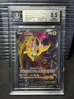 Jolteon V Pokemon Black Star Promo SWSH183 Premium Collection Alt Art BGS 8.5 - Image 1
