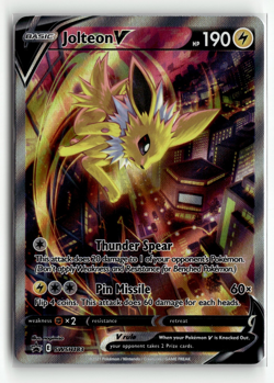Jolteon V - SWSH183 Black Star Promo Alternate Art Pokemon - NM/LP - Image 1