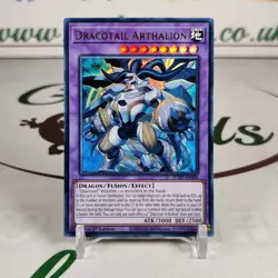 Dracotail Arthalion JUSH-EN006 Ultra Rare 1st Edition Yugioh Card Near Mint - Image 1